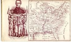 71x016.7 - Unknown Union Officer and map of Eastern United States